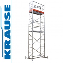 KRAUSE ClimTec Aluminiowe rusztowanie jezdne 150x0,60m wys.rob 7,00m 710116 + 710130 + 710154